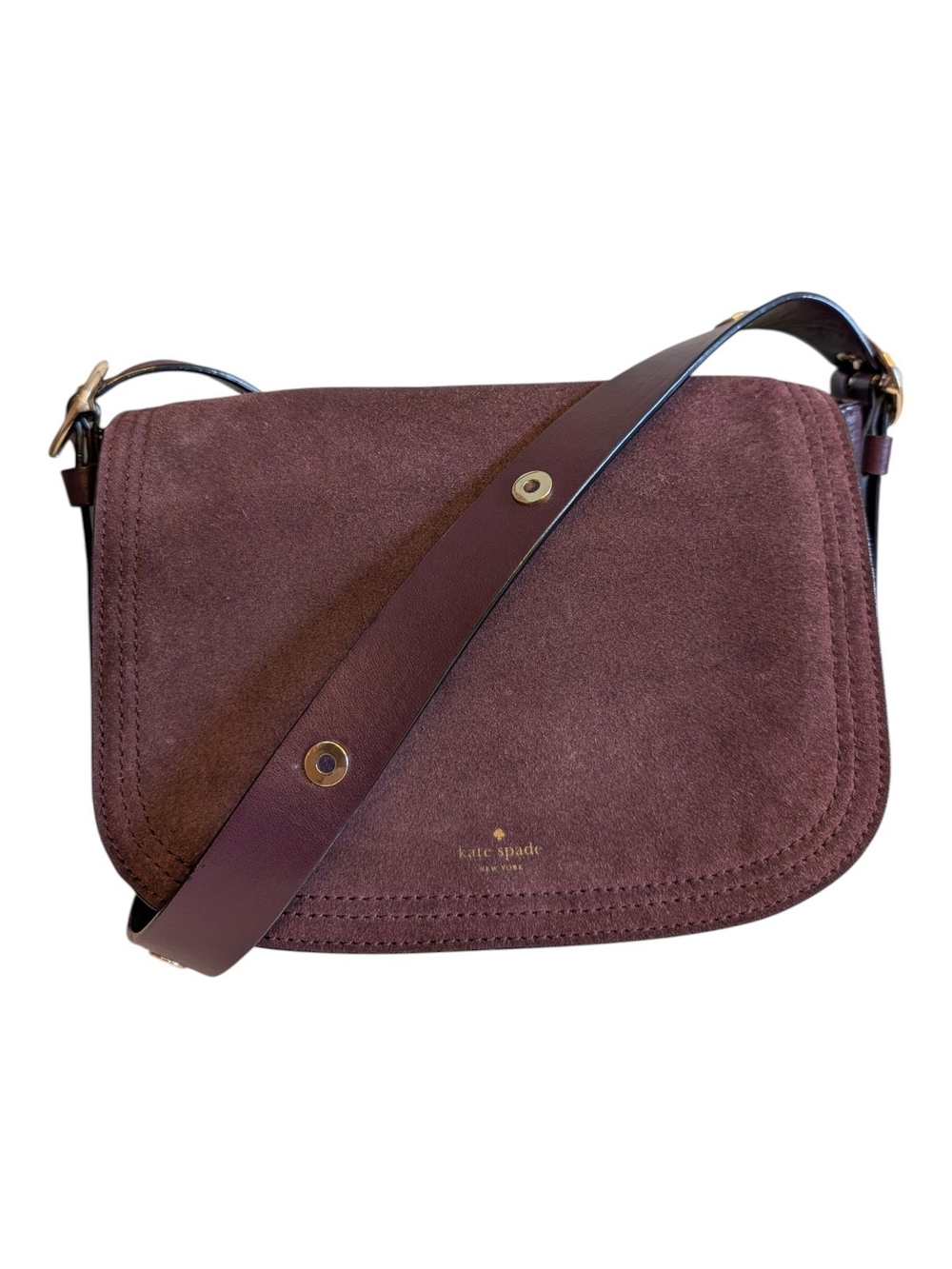 Kate Spade New York Waterton Road Chantalle Leather & Suede Crossbody Bag - EUC!
